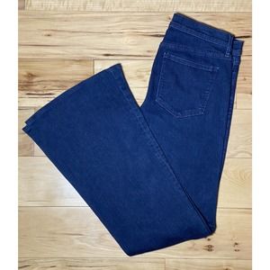 Banana Republic Jeans Womens Premium Denim Flare Rinse Size 28 Dark Blue EUC